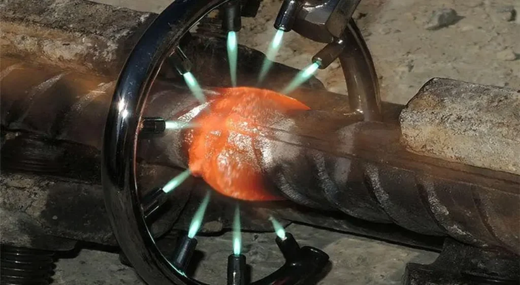 آشنایی با جوش فورجینگ؛ اتصال میلگرد با جوش سر به سر میلگرد